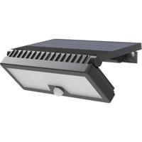 LED Solar Tuinverlichting met Sensor - Wandlamp op Zonne-energie met Bewegingssensor - Brinton Solara - 10W 1000lm - Aanpasbare Lichtkleur 3000K-4000K-6500K - IP54 - Zwart - thumbnail