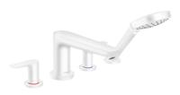 Hansgrohe Talis E 4-gats badrandmengkraan afbouwdeel voor inbouwdeel 13244180, mat wit - thumbnail