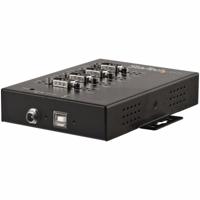 StarTech.com 4 Port Seriële USB Hub naar RS-232/422/485 Adapter, Industriële USB 2.0 naar DB9 Serial Converter Hub, IP30 Rated, Din Rail Monteerbaar, 15kV ESD Bescherming (ICUSB234854I) - thumbnail