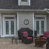 NeXtime NE-4306ZW Buitenweerstationklok Ø50 8 Cm Kunststof Zwart Zonnebloem - thumbnail