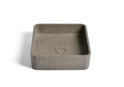 Waskom Ideavit Idea.Zoe 39x39x12 cm Vierkant Terrazzo Grijs/Bruin