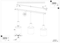 Eglo Smoke glazen hanglampGorosiba 3-lichts zwart met smoke glas - 98753 - thumbnail