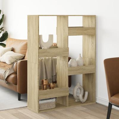 kamerscherm 100x33x155,5 cm bewerkt hout sonoma eikenkleurig