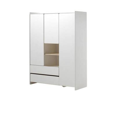 Vipack kledingkast Kiddy 3 deuren en 2 lades - wit - 138x190x54 cm