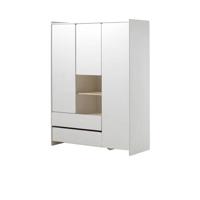 Vipack kledingkast Kiddy 3 deuren en 2 lades - wit - 138x190x54 cm - thumbnail