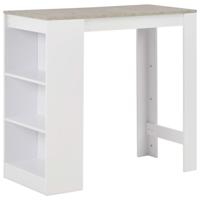 Bartafel met schap 110x50x103 cm wit - thumbnail