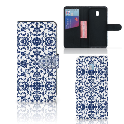 Xiaomi Redmi 8A Hoesje Flower Blue Xiaomi Redmi 8A Hoesje Flower Blue