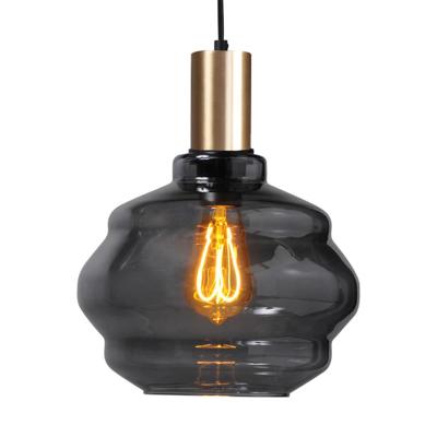 Masterlight Hanglamp goudPorto met Ball smoke glas - Ø 24cm - 2710-05-02-3