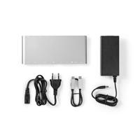 Nedis USB Docking Station | USB-C Male | 0.2 m | Wit met Euro Lock | 1 stuks - CCTB64991AL02 CCTB64991AL02 - thumbnail