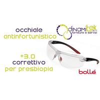 Bollé veiligheidsbril - zwart/rood - IRI-s met leesgedeelte +3 - IRIDPSI3 - thumbnail