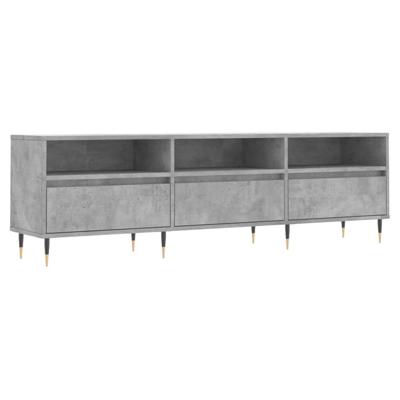 Tv-meubel 150x30x44,5 cm bewerkt hout betongrijs Tv-meubel 150x30x44,5 cm bewerkt hout betongrijs