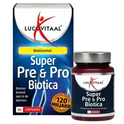 Lucovitaal Super pre & probiotica 120 miljard 56 Capsules