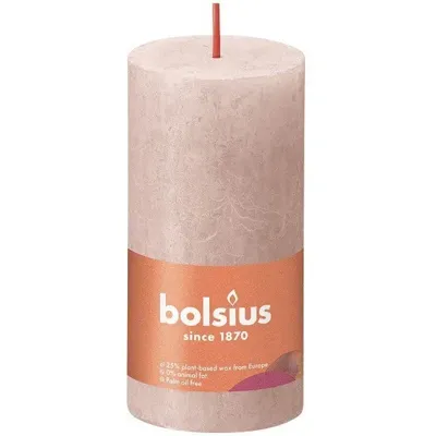 Bolsius Rustiek stompkaars 100/50 Roze
