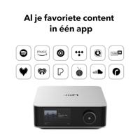 WiiM Amp Ultra met Voice Remote 2 | 100W streamingversterker met ESS ES9039Q2M DAC & Dual TI TPA3255 versterkers | Ingebouwde RoomFit EQ & Touchscreen | HDMI ARC, Optische & RCA-ingangen | Zilver - thumbnail