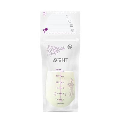 Set van 25 Philips AVENT bewaarzakjes voor moedermelk transparant