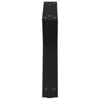 Salontafelpoten 2 st 60x(30-31,3) cm staal zwart - thumbnail