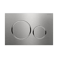 Geberit Sigma 20 bedieningspaneel rvs geborsteld/chroom voor Sigma reservoirs 8cm (UP720) en 12cm (UP320) - thumbnail