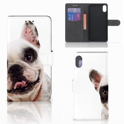 Apple iPhone Xs Max | Telefoonhoesje | Met pasjeshouder | Franse Bulldog