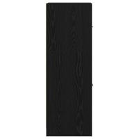 Apothekerskast Zwart eiken 40 x 41 x 118 cm Bewerkt hout - thumbnail