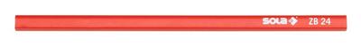 Sola Timmermanspotlood ZB18, 18cm HB rood (in doos van 100st.) - 66010120 - 66010120