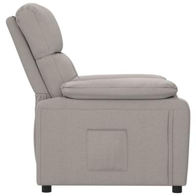 Fauteuil verstelbaar stof taupe Fauteuil verstelbaar stof taupe