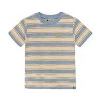 Daily7 Zomer T-shirt S/S jongens - blauw - gestreept - thumbnail