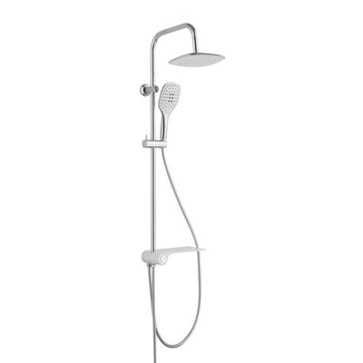 AQUASTAR hoofddouche set met zijdelingse planchet, chroom-wit wellness hoofddouche met antikalk nozzles, hoofddouche: ca. 20 x 20 cm handdouche, 3 functies, met antikalk nozzles, maat: (b x l) ca. AQUASTAR hoofddouche set met zijdelingse planchet, chroom-wit wellness hoofddouche met antikalk nozzles, hoofddouche: ca. 20 x 20 cm handdouche, 3 functies, met antikalk nozzles, maat: (b x l) ca.