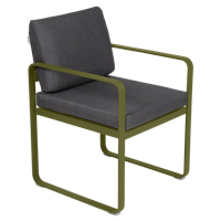 Fermob Bellevie dining armchair tuinstoel Pesto - Graphite - thumbnail