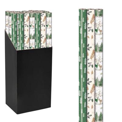 Geschenkpapier Kerst Luxe, 70 cm x 2 m, geassorteerde kleuren