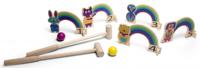 BS Toys houten croquet spel regenboog - thumbnail