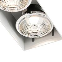 QAZQA Set van 6 inbouwspots wit GU10 70mm 2-lichts trimless - Oneon - thumbnail