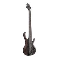 Ibanez Bass Workshop BTB806MS Transparent Gray Flat 6-snarige elektrische basgitaar met softcase - thumbnail