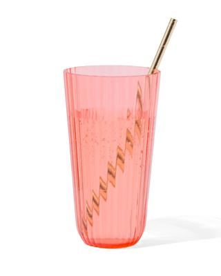 HEMA Glas 15cm Kunststof Koraal (feloranje)