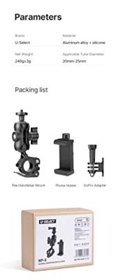 Ulanzi MP-5 Bicycle Mount voor smartphone en GoPro