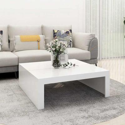 Salontafel 100x100x35 cm spaanplaat wit