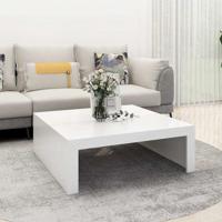 Salontafel 100x100x35 cm spaanplaat wit - thumbnail