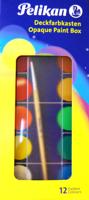 Pelikan verfdoos plakkaatverf Paintbox 12 napjes - thumbnail