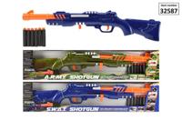 Police Geweer Blauw/Oranje met 6 Foampijlen - thumbnail