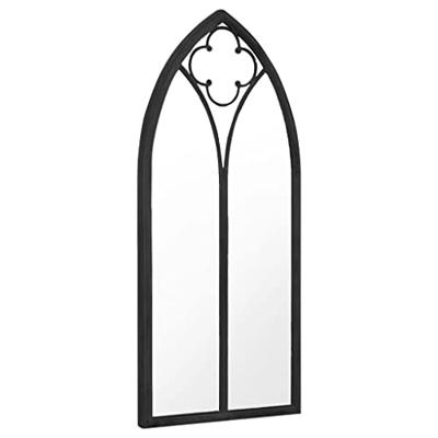 Tuinspiegel 70x30 cm ijzer zwart