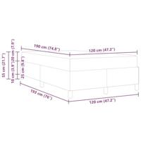 Bedframe met matras Cappuccino 120 x 190 cm Kunstleer - thumbnail