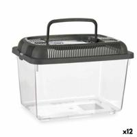 Vissenkom Mascow Antraciet Plastic 3 L 17 x 16 x 24 cm Met handvat Medium (12 Stuks) - thumbnail