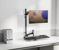 My Wall HL63L Monitor-tafelbeugel 1 stuks 43,2 cm (17) - 81,3 cm (32) Zwart In hoogte verstelbaar, Kantelbaar, Zwenkbaar, Toetsenbordhouder - thumbnail