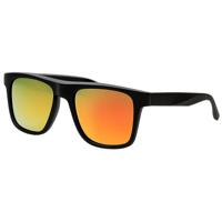 Spectrum polarized zonnebril vierkant mat zwart oranje heren - thumbnail