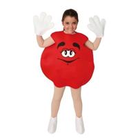 Snoepje kostuum kind rood - thumbnail