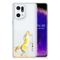 OPPO Find X5 Pro Telefoonhoesje met Naam Horse Color - thumbnail