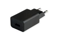 VALUE USB-oplader met eurostekker, 1-poort (Type A), 12W - thumbnail