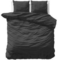 Primaviera Deluxe Uni Satijn Dekbedovertrek Zwart 240 x 200/220 cm - thumbnail