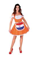 Oranje Dirndl Kostuum Vrouw - thumbnail