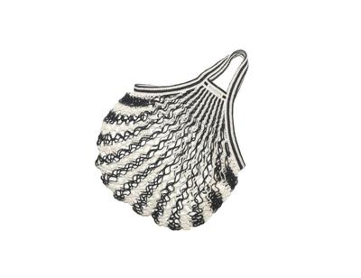 Bo Weevil Nettas - korte hengsels - biologisch katoen - zwart/wit