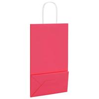 VidaXL Papieren zakken 250 st met hengsels 21x11x36 cm roze - thumbnail
